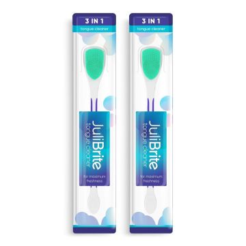 Limpiador de Lengua JuliBrite 2-Pack (Verde)