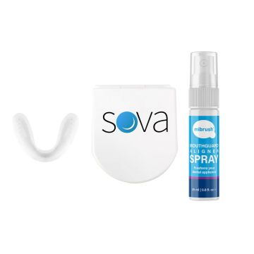 Sova Bundle - protector bucal para rechinar los dientes + spray