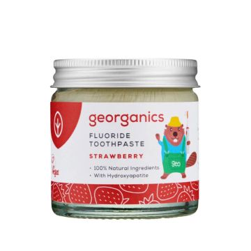 Pasta dental infantil con flúor Georganics (tarro)