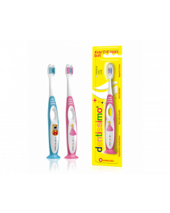 Dentissimo Junior 2-6 Toothbrush Soft and colourful kids child getting used to oral hygiene