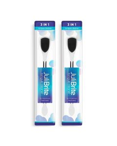 Limpiador de Lengua JuliBrite 2-Pack (Negro)