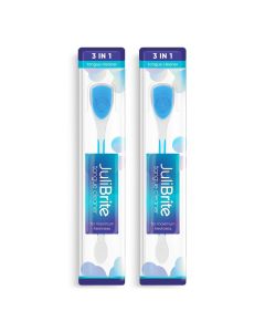 JuliBrite Limpiador Lingual Pack de 2 (Azul)